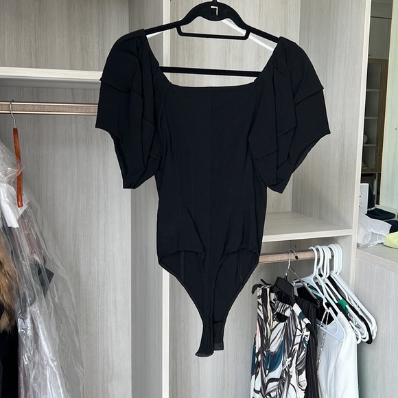 Free people Not so Basic Puff Sleeve Bodysuit - Picture 8 of 11